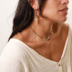 silver creole earrings "Raksha" - Nature Bijoux