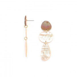 3 MOP earrings "Iles marquises" - 