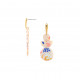 3 mother of pearl elements post earrings "Alix" - 