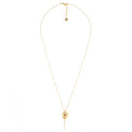 collier long pendentif coeur & perle "Lovely" - Franck Herval