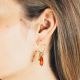 CARLA small grigri hoop earrings - L'atelier des Dames