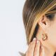 CARLA small grigri hoop earrings - L'atelier des Dames
