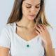 STELLA green onyx star stone necklace - L'atelier des Dames