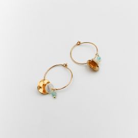 ELSA small grigri hoop earrings - L'atelier des Dames