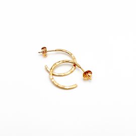 Small hammered hoops MANON - L'atelier des Dames