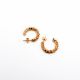 Small golden pearl hoop earrings MANON - L'atelier des Dames