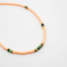 VANESSA apricot gum necklace - L'atelier des Dames