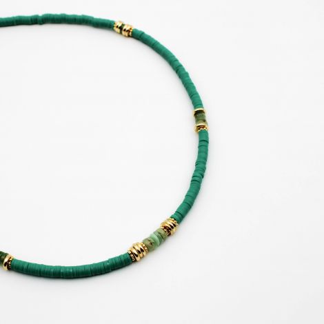 VANESSA green gum necklace