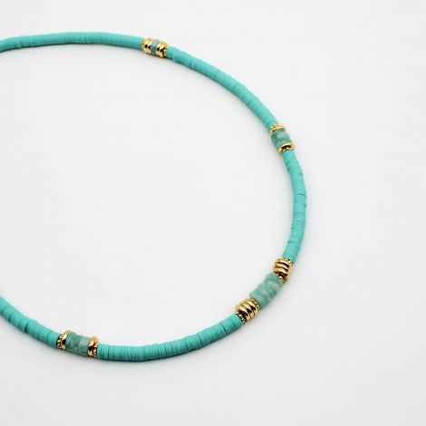 Collier gomme turquoise VANESSA