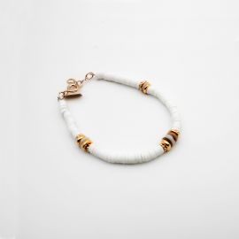 VANESSA white rubber bracelet - L'atelier des Dames