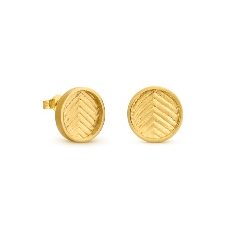 VAS golden stud earrings