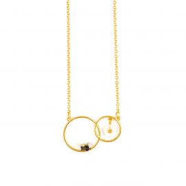 Bee and Flower rings necklace - Nach