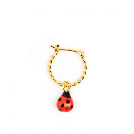 Ladybug mini earring