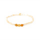 3 yellow jasper bracelet "Sweety" - 