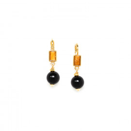 onyx earrings "Twist" - Nature Bijoux