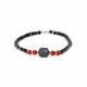 bracelet jaspe rouge "Bouddha" - 