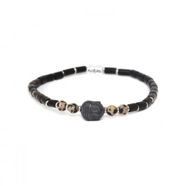 bracelet jaspe dalmatien "Bouddha" - Nature Bijoux