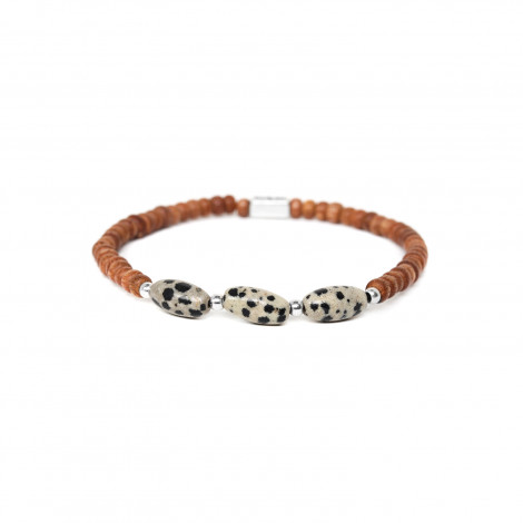 dalmatian jasper bracelet "Ganador"