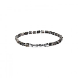 snopwflakes jasper bracelet "Puka" - Nature Bijoux