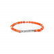 bracelet jaspe orange "Puka" - Nature Bijoux