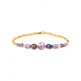 SALLY violet stretch bracelet "Les complices" - 