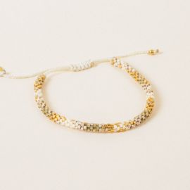 HOppys bracelet (white, gold and beige) - Mishky