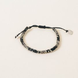 HOppys bracelet (black, gunmetal and silver) - 