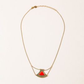 MASSAI red short necklace - Amélie Blaise