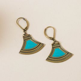 MASSAI blue earrings - Amélie Blaise