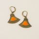 MASSAI orange earrings - Amélie Blaise
