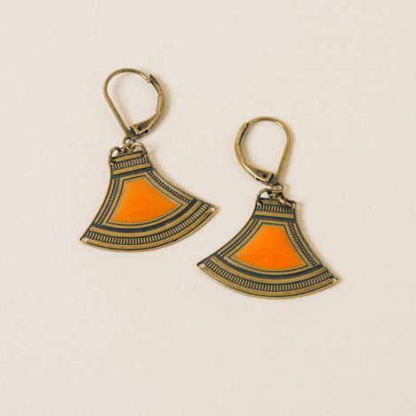 MASSAI orange earrings
