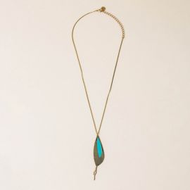 PETALES blue short necklace - Amélie Blaise
