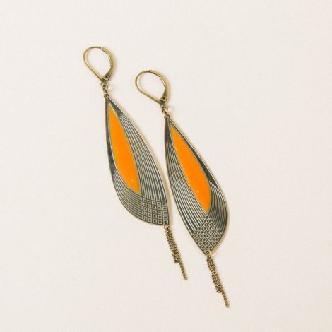 PETALES orange earrings
