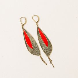 PETALES red earrings - Amélie Blaise