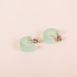 Muse Hoops in sea glass - 