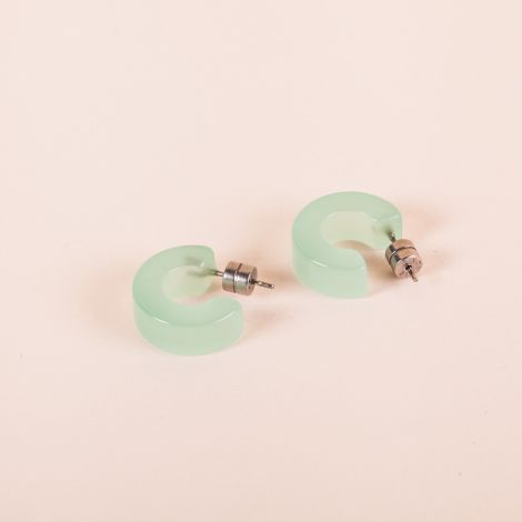 Muse Hoops in sea glass