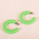 Kate hoops in neon green - 