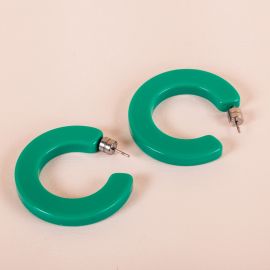 Kate hoops in bright green - 
