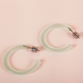Mini hoops in sea glass - Machete