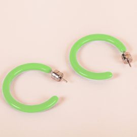 Mini hoops in neon green - Machete