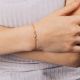 BLISS bracelet chaine fine lilas - Olivolga Bijoux