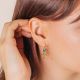 DELPHES boucles d'oreilles asymétrique turquoise - Olivolga Bijoux