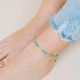 SUMMER heishe turquoise anklet bracelet - Olivolga Bijoux
