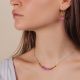SUNSET lilac heishe necklace - Olivolga Bijoux