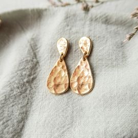 AQUA post drop Earrings - Olivolga Bijoux