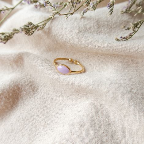 BLISS lilac mini oval ring