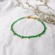 MALICE green rocaille bracelet - Olivolga Bijoux