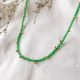 MALICE collier mini perles vertes - Olivolga Bijoux