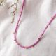 MALICE lilac rocaille necklace - Olivolga Bijoux