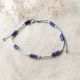 SUMMER bracelet de cheville laips lazuli - Olivolga Bijoux